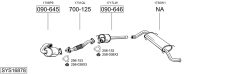 BOSAL SYS16878 — Выхлопная система в сборе