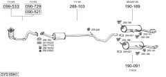 BOSAL SYS16941 — Выхлопная система в сборе