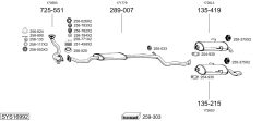 BOSAL SYS16992 — Sistem de evacuare complet
