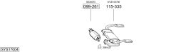 BOSAL SYS17004 — Sistem de evacuare complet