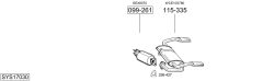 BOSAL SYS17030 — Sistem de evacuare complet