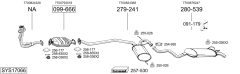 BOSAL SYS17066 — Sistem de evacuare complet