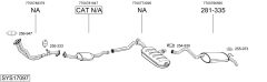 BOSAL SYS17097 — Sistem de evacuare complet