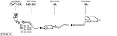 BOSAL SYS17141 — Sistem de evacuare complet