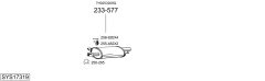 BOSAL SYS17319 — Выхлопная система в сборе