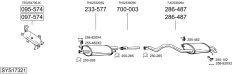 BOSAL SYS17321 — Выхлопная система в сборе