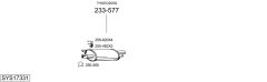 BOSAL SYS17331 — Выхлопная система в сборе