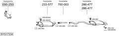 BOSAL SYS17334 — Выхлопная система в сборе