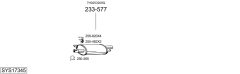 BOSAL SYS17345 — Sistem de evacuare complet