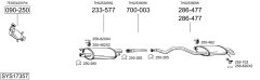 BOSAL SYS17357 — Выхлопная система в сборе