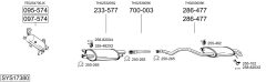 BOSAL SYS17380 — Выхлопная система в сборе
