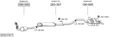 BOSAL SYS17417 — Выхлопная система в сборе