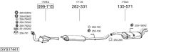 BOSAL SYS17441 — Выхлопная система в сборе