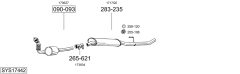 BOSAL SYS17442 — Выхлопная система в сборе