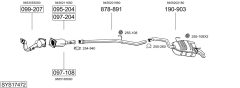 BOSAL SYS17472 — Выхлопная система в сборе