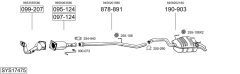 BOSAL SYS17475 — Выхлопная система в сборе
