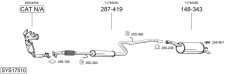 BOSAL SYS17510 — Выхлопная система в сборе
