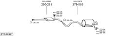 BOSAL SYS17527 — Выхлопная система в сборе