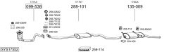 BOSAL SYS17552 — Sistem de evacuare complet