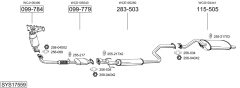 BOSAL SYS17559 — Sistem de evacuare complet