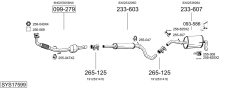 BOSAL SYS17599 — Sistem de evacuare complet