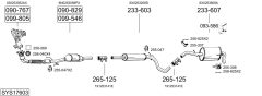 BOSAL SYS17603 — Sistem de evacuare complet