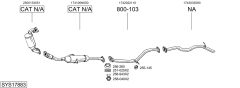 BOSAL SYS17883 — Sistem de evacuare complet