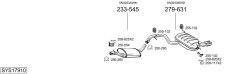 BOSAL SYS17910 — Выхлопная система в сборе