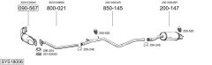BOSAL SYS18006 — Sistem de evacuare complet