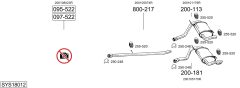 BOSAL SYS18012 — Sistem de evacuare complet