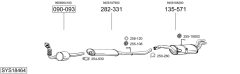 BOSAL SYS18464 — Выхлопная система в сборе
