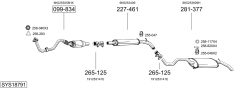 BOSAL SYS18791 — Sistem de evacuare complet