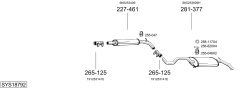 BOSAL SYS18792 — Выхлопная система в сборе