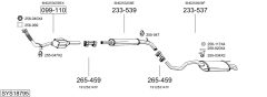 BOSAL SYS18795 — Sistem de evacuare complet