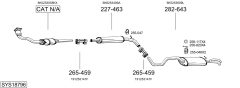 BOSAL SYS18796 — Выхлопная система в сборе
