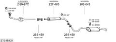 BOSAL SYS18800 — Выхлопная система в сборе