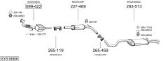 BOSAL SYS18806 — Sistem de evacuare complet