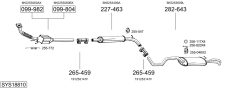 BOSAL SYS18810 — Sistem de evacuare complet