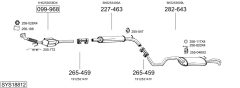 BOSAL SYS18812 — Выхлопная система в сборе
