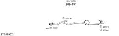 BOSAL SYS18957 — Выхлопная система в сборе