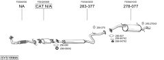 BOSAL SYS19966 — Sistem de evacuare complet