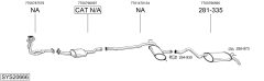 BOSAL SYS20666 — Sistem de evacuare complet