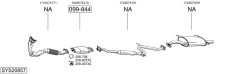 BOSAL SYS20857 — Sistem de evacuare complet