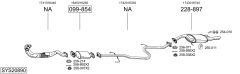 BOSAL SYS20890 — Sistem de evacuare complet