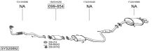 BOSAL SYS20892 — Sistem de evacuare complet
