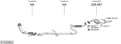 BOSAL SYS20902 — Sistem de evacuare complet