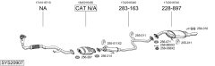 BOSAL SYS20907 — Sistem de evacuare complet