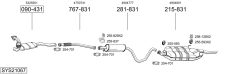 BOSAL SYS21067 — Выхлопная система в сборе