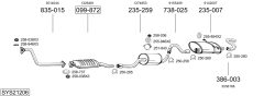 BOSAL SYS21206 — Выхлопная система в сборе