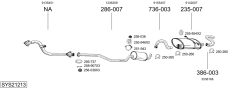 BOSAL SYS21213 — Выхлопная система в сборе